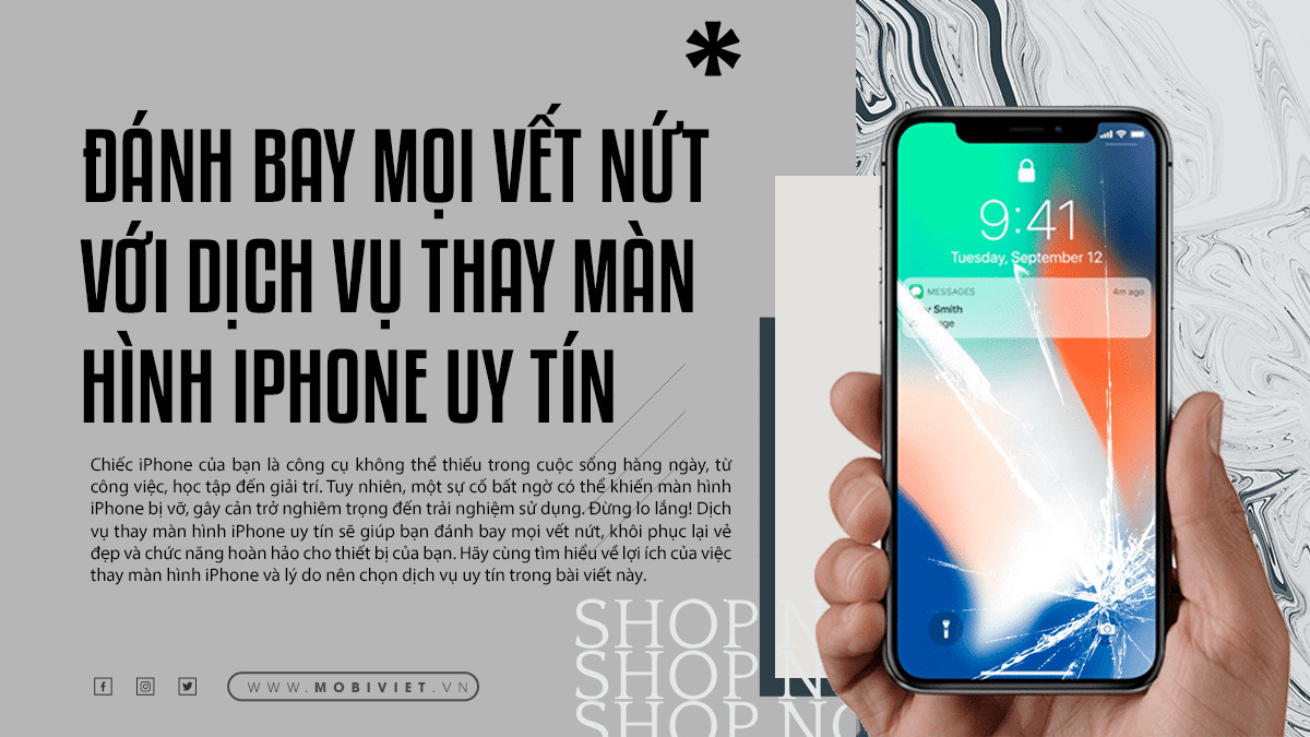 Đánh Bay Mọi Vết Nứt Với Dịch Vụ Thay Màn Hình iPhone Uy Tín