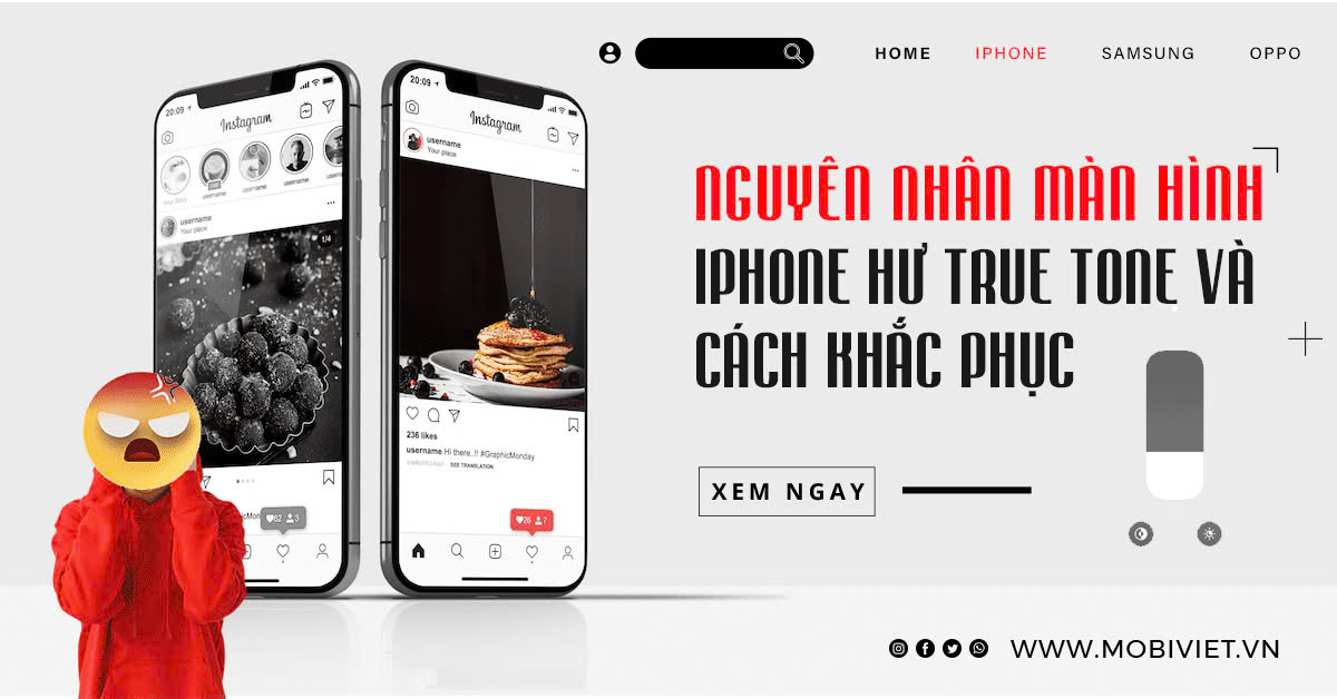 Nguyên nhân màn hình iPhone hư True Tone và cách khắc phục