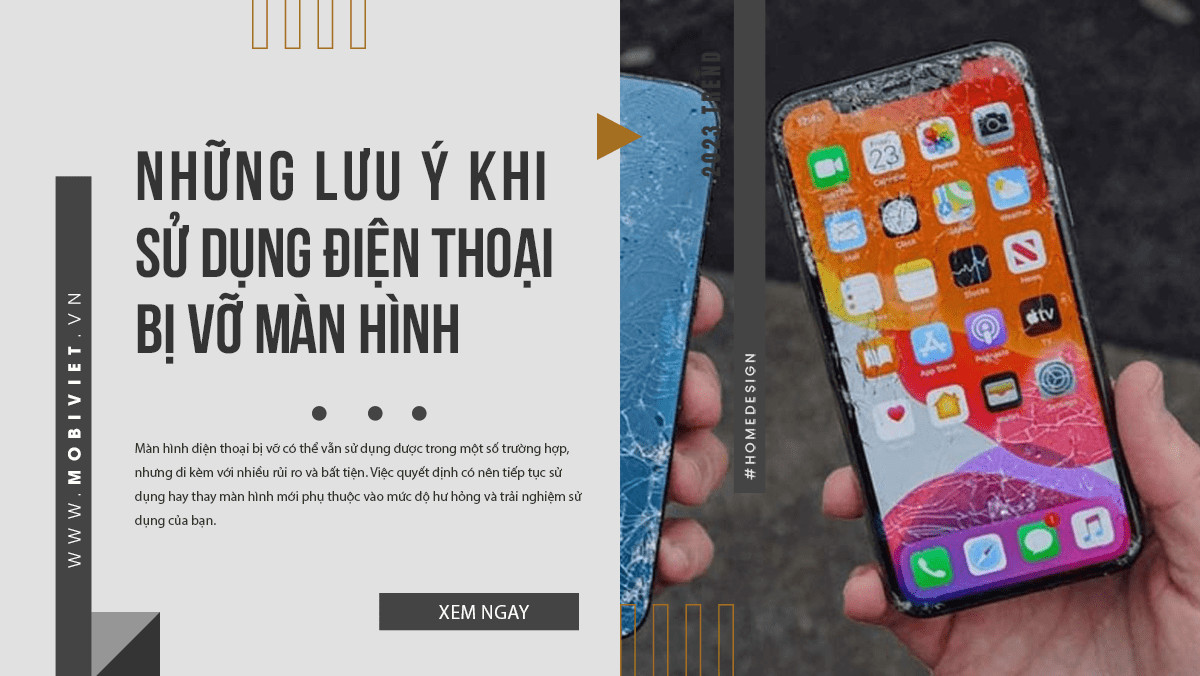 Những Lưu Ý Khi Sử Dụng Điện Thoại Bị Vỡ Màn Hình