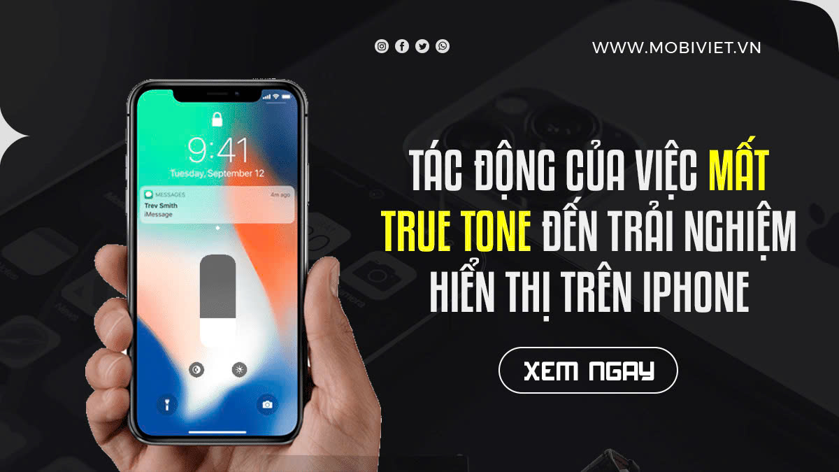 Tác động của việc mất True Tone đến trải nghiệm hiển thị trên iPhone