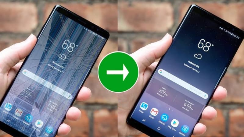 Những dấu hiệu cho thấy màn hình nứt của điện thoại Samsung gây nguy hiểm