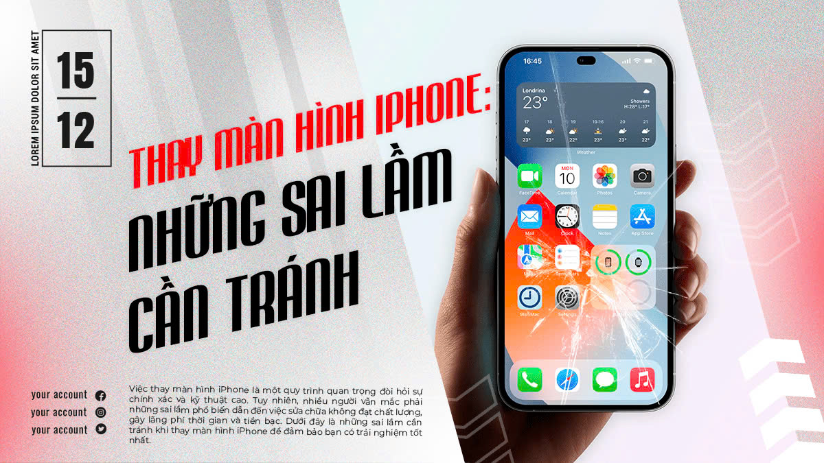 Thay Màn Hình iPhone: Những Sai Lầm Cần Tránh