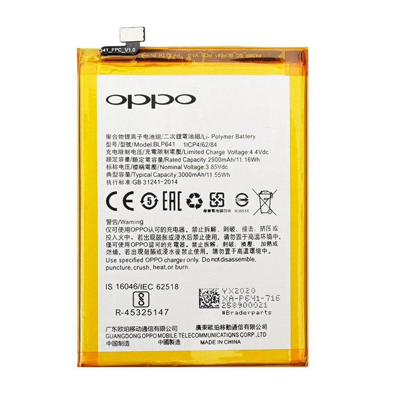 Thay pin Oppo A71 (MODEL 641)